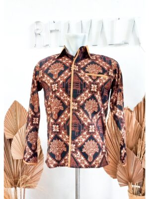 kemeja Batik Banten Biru